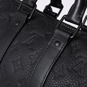 極美品 LOUIS VUITTON ルイヴィトン キーポル バンドリエール25 ショルダーバッグ ハンド ブラック モノグラム アンプラント M20900 中古 4a001526