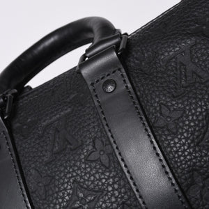 極美品 LOUIS VUITTON ルイヴィトン キーポル バンドリエール25 ショルダーバッグ ハンド ブラック モノグラム アンプラント M20900 中古 4a001526