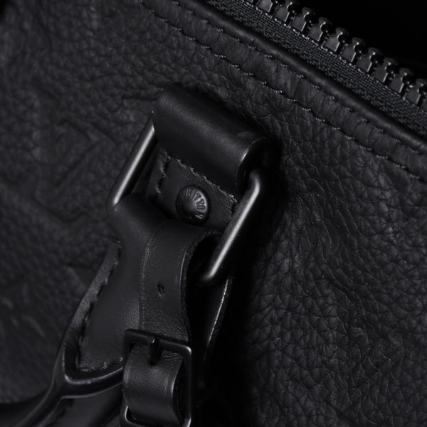 極美品 LOUIS VUITTON ルイヴィトン キーポル バンドリエール25 ショルダーバッグ ハンド ブラック モノグラム アンプラント M20900 中古 4a001526