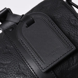 極美品 LOUIS VUITTON ルイヴィトン キーポル バンドリエール25 ショルダーバッグ ハンド ブラック モノグラム アンプラント M20900 中古 4a001526