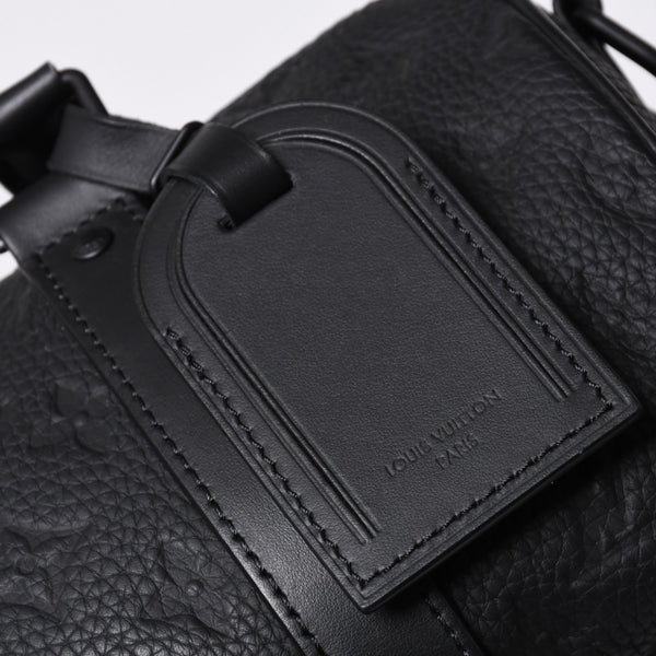 極美品 LOUIS VUITTON ルイヴィトン キーポル バンドリエール25 ショルダーバッグ ハンド ブラック モノグラム アンプラント M20900 中古 4a001526