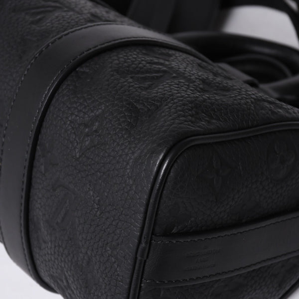 極美品 LOUIS VUITTON ルイヴィトン キーポル バンドリエール25 ショルダーバッグ ハンド ブラック モノグラム アンプラント M20900 中古 4a001526