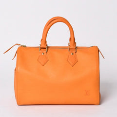 Very good condition LOUIS VUITTON Speedy 25 handbag M5903H Epi leather orange gold hardware used 4a001155