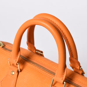 Very good condition LOUIS VUITTON Speedy 25 handbag M5903H Epi leather orange gold hardware used 4a001155