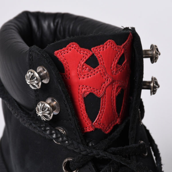 New and unused CHROME HEARTS × Timberland 6 inch boots 10073 Size 14M Cross patch 12 patches Used 4a001330