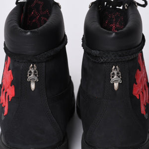 New and unused CHROME HEARTS × Timberland 6 inch boots 10073 Size 14M Cross patch 12 patches Used 4a001330