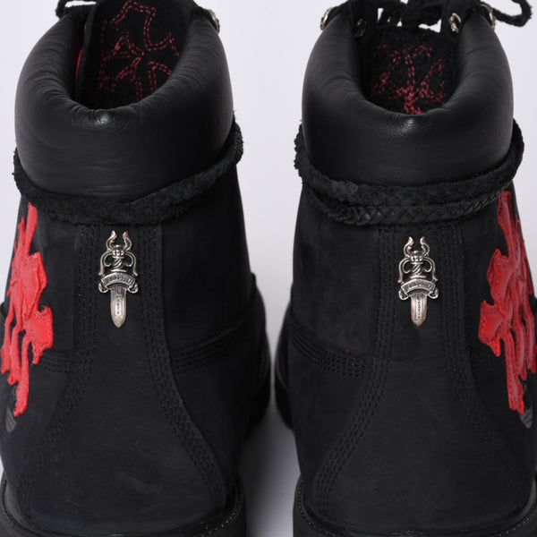 New and unused CHROME HEARTS × Timberland 6 inch boots 10073 Size 14M Cross patch 12 patches Used 4a001330