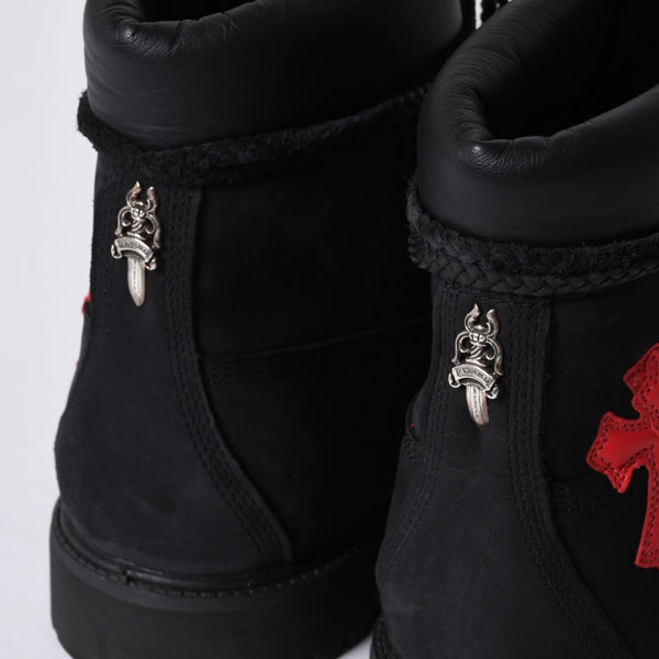 New and unused CHROME HEARTS × Timberland 6 inch boots 10073 Size 14M Cross patch 12 patches Used 4a001330