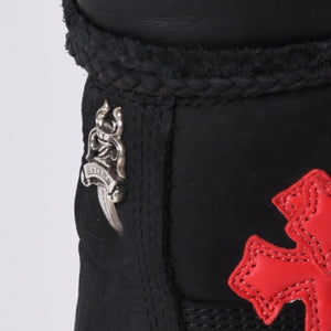 New and unused CHROME HEARTS × Timberland 6 inch boots 10073 Size 14M Cross patch 12 patches Used 4a001330
