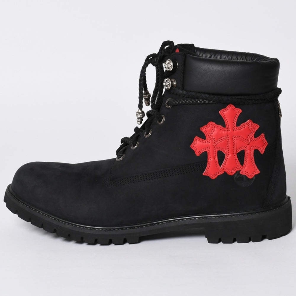 New and unused CHROME HEARTS × Timberland 6 inch boots 10073 Size 14M Cross patch 12 patches Used 4a001330