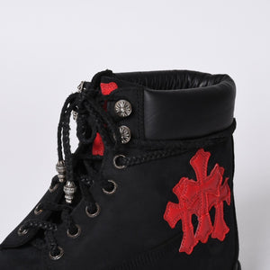 New and unused CHROME HEARTS × Timberland 6 inch boots 10073 Size 14M Cross patch 12 patches Used 4a001330