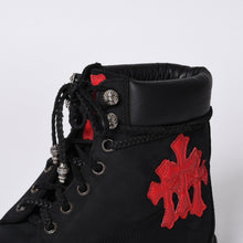 画像をギャラリービューアに読み込む, 新品未使用 CHROME HEARTS クロムハーツ × Timberland ティンバーランド 6インチブーツ 10073 サイズ14M クロスパッチ 12パッチ 中古 4a001330