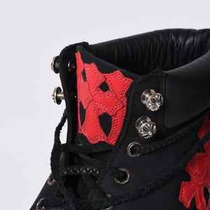 New and unused CHROME HEARTS × Timberland 6 inch boots 10073 Size 14M Cross patch 12 patches Used 4a001330