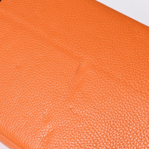 HERMES エルメス ショルダーバーキン トリヨンクレマンス ◻︎K刻 ゴルチェ期 オレンジ シルバー金具 美品 中古 4a001331