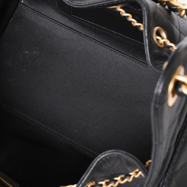Like new CHANEL Chanel 25 Small Handbag AS5293 Random Number Coco Mark Caviar Skin Black Used 4a001335