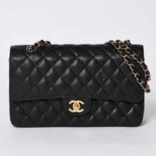 画像をギャラリービューアに読み込む, 極美品 CHANEL シャネル マトラッセ25 Wフラップ Wチェーンショルダーバッグ 10番台 キャビアスキン ゴールド金具 中古 4a001339