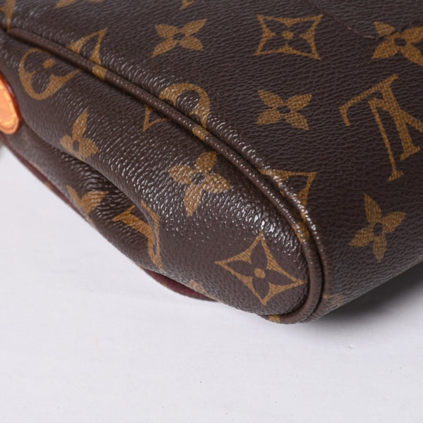 Very Good Condition LOUIS VUITTON Monogram Favorite MM Shoulder Bag M40718 Brown Gold Hardware Used 4a001281
