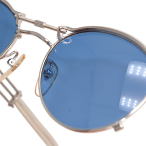 Jean Paul Gaultier ジャンポール ゴルチェ サングラス アイウェア 56-0104 シルバー ブルー クリア プラスチック メタル 美品 中古 4a001344