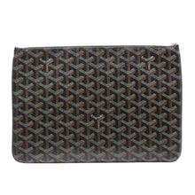 画像をギャラリービューアに読み込む, 極美品 ゴヤール GOYARD クラッチバッグ ハンドバッグ セナMM 黒 ブラック/PVC/レザー トップファスナー コーティングキャンバスボディ美品