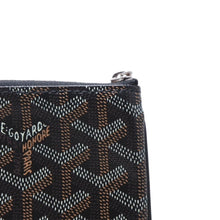 画像をギャラリービューアに読み込む, 極美品 ゴヤール GOYARD クラッチバッグ ハンドバッグ セナMM 黒 ブラック/PVC/レザー トップファスナー コーティングキャンバスボディ美品