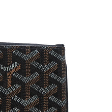 画像をギャラリービューアに読み込む, 極美品 ゴヤール GOYARD クラッチバッグ ハンドバッグ セナMM 黒 ブラック/PVC/レザー トップファスナー コーティングキャンバスボディ美品