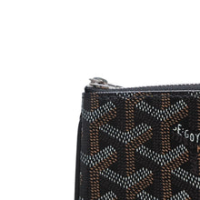 画像をギャラリービューアに読み込む, 極美品 ゴヤール GOYARD クラッチバッグ ハンドバッグ セナMM 黒 ブラック/PVC/レザー トップファスナー コーティングキャンバスボディ美品