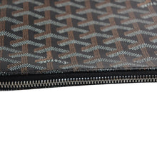 画像をギャラリービューアに読み込む, 極美品 ゴヤール GOYARD クラッチバッグ ハンドバッグ セナMM 黒 ブラック/PVC/レザー トップファスナー コーティングキャンバスボディ美品