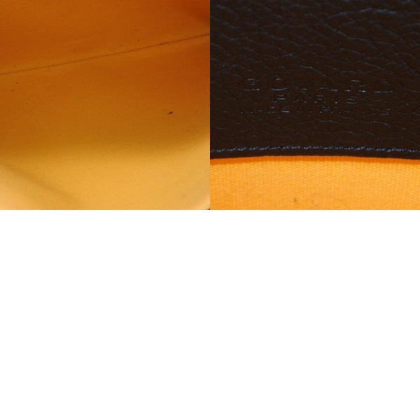 Very Good Condition GOYARD Clutch Bag Handbag Sena MM Black Black/PVC/Leather Top Zipper Coated Canvas Body Good Condition