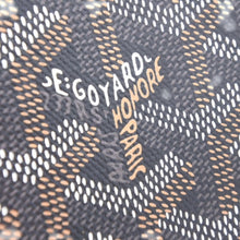画像をギャラリービューアに読み込む, 極美品 GOYARD ゴヤール セナMM クラッチバッグ ヘリンボーン柄 ブラック ブラウン PVC レザー 中古 4a001260