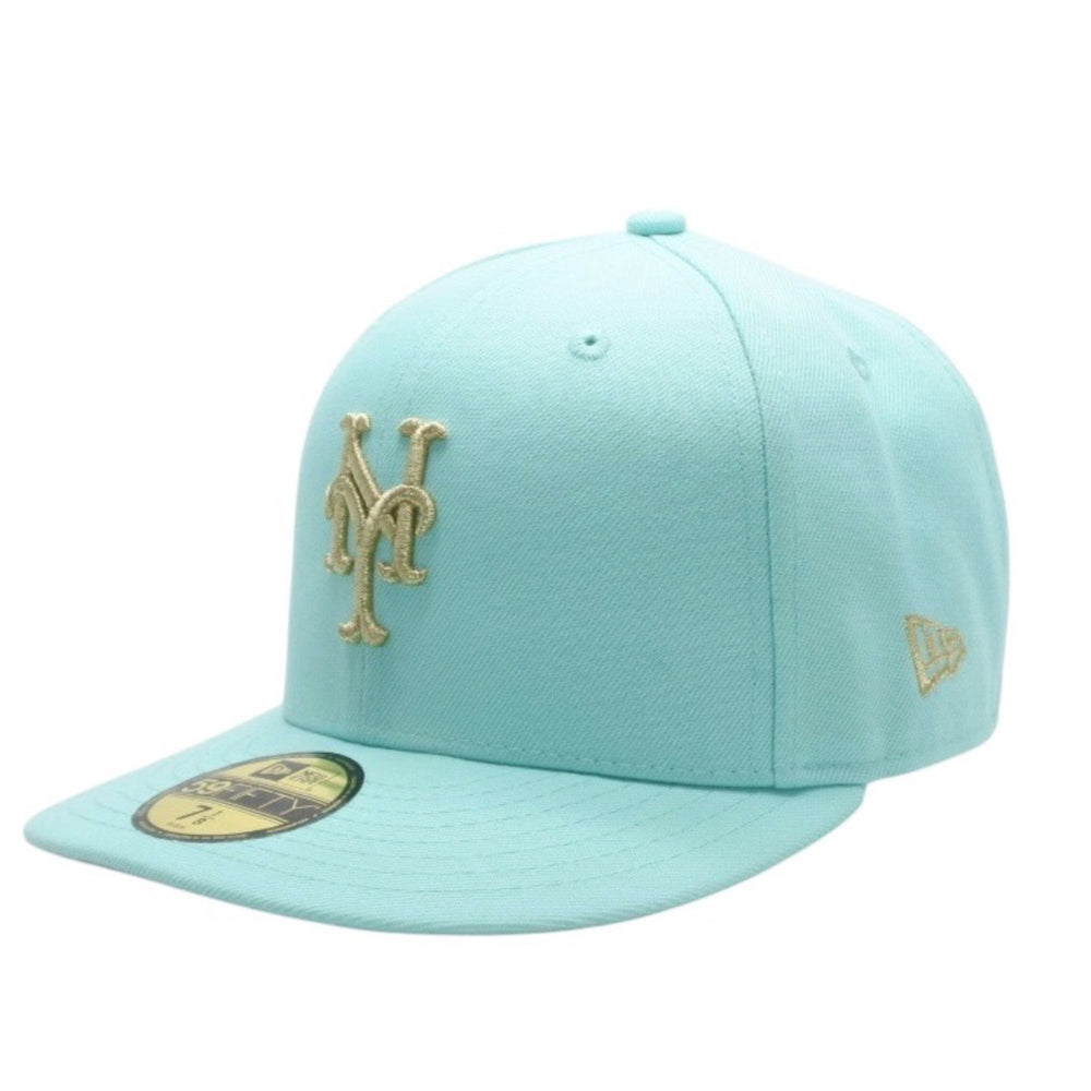 新品未使用 NEWERA ニューエラ 5950 NEYMETCO 50TH BLUTINT UV GRY 59FIFTY ライトブルー 7 1/8サイズ ニューヨークメッツ 中古 4a001309