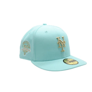 New and unused NEWERA New Era 5950 NEYMETCO 50TH BLUTINT UV GRY 59FIFTY Light Blue 7 1/8 size New York Mets Used 4a001309