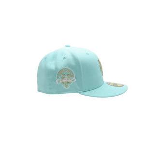 New and unused NEWERA New Era 5950 NEYMETCO 50TH BLUTINT UV GRY 59FIFTY Light Blue 7 1/8 size New York Mets Used 4a001309