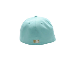 New and unused NEWERA New Era 5950 NEYMETCO 50TH BLUTINT UV GRY 59FIFTY Light Blue 7 1/8 size New York Mets Used 4a001309