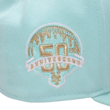 画像をギャラリービューアに読み込む, 新品未使用 NEWERA ニューエラ 5950 NEYMETCO 50TH BLUTINT UV GRY 59FIFTY ライトブルー 7 1/8サイズ ニューヨークメッツ 中古 4a001309
