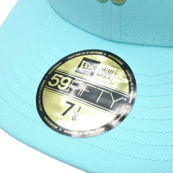 New and unused NEWERA New Era 5950 NEYMETCO 50TH BLUTINT UV GRY 59FIFTY Light Blue 7 1/8 size New York Mets Used 4a001309