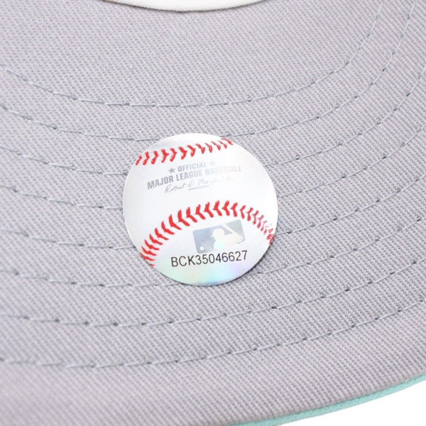 New and unused NEWERA New Era 5950 NEYMETCO 50TH BLUTINT UV GRY 59FIFTY Light Blue 7 1/8 size New York Mets Used 4a001309