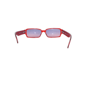 Very Good Condition CHANEL Sunglasses Eyewear 5060-B c.722/12 Size 55□16 135 Coco Mark Rhinestone Clear Red Used 4a001353