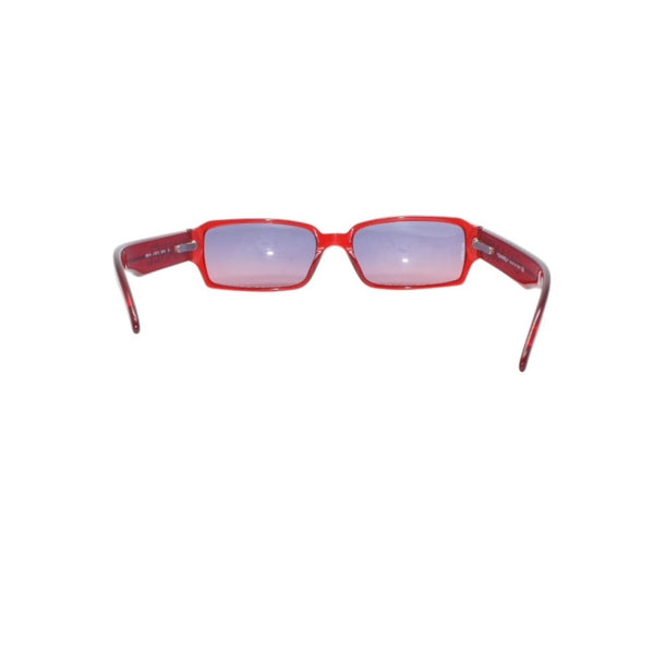 Very Good Condition CHANEL Sunglasses Eyewear 5060-B c.722/12 Size 55□16 135 Coco Mark Rhinestone Clear Red Used 4a001353