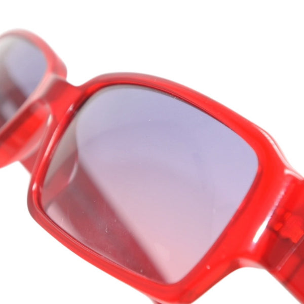 Very Good Condition CHANEL Sunglasses Eyewear 5060-B c.722/12 Size 55□16 135 Coco Mark Rhinestone Clear Red Used 4a001353