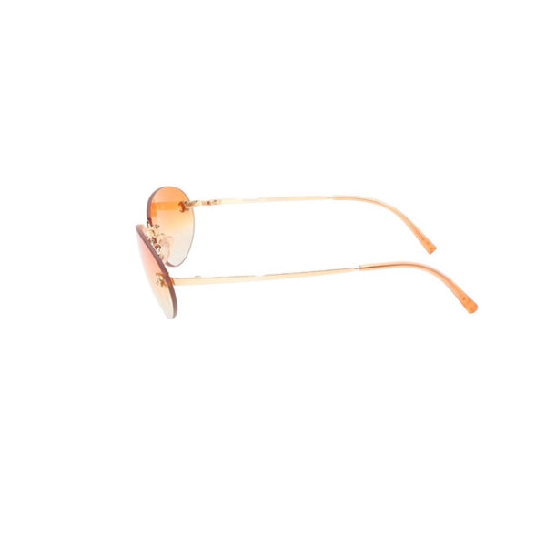 Very good condition CHANEL rimless sunglasses eyewear 4013 c.125/56 size 59□16 130 here mark orange gradation used 4a001354