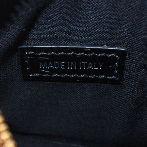 極美品 BALENCIAGA バレンシアガ レザー コインケース ブラック イタリア製 ゴールド金具 中古 4a001426