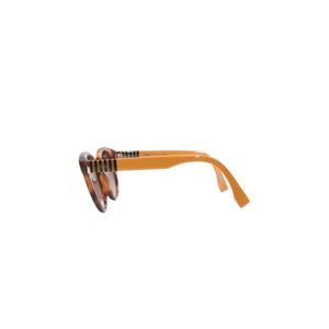 FENDI フェンディ サングラス アイウェア FF0013/S 7TAR4 サイズ53□18 140 べっ甲カラー イエロー 美品 中古 4a001349