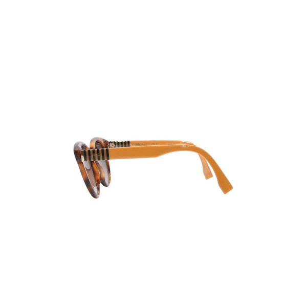 FENDI フェンディ サングラス アイウェア FF0013/S 7TAR4 サイズ53□18 140 べっ甲カラー イエロー 美品 中古 4a001349