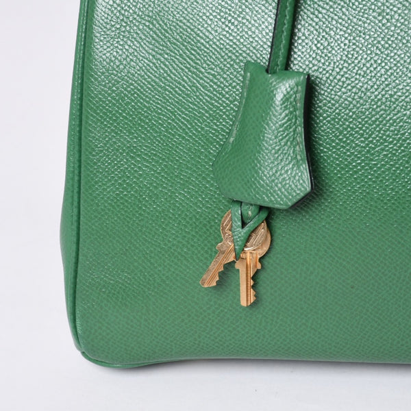 Very Good Condition HERMES BIRKIN 30 Handbag Couchevel Green GD Hardware 〇Z Stamp Made in 1996 Used 4a001355