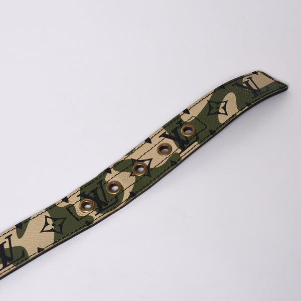 LOUIS VUITTON Belt Suntulle Monogram Moflage Takashi Murakami Size 90 M9646U Gold hardware Good Condition Used 4a001360