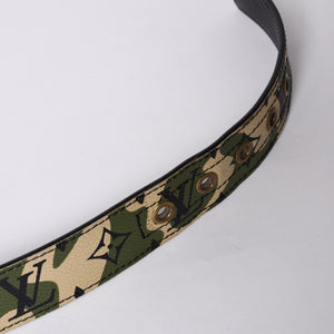 LOUIS VUITTON Belt Suntulle Monogram Moflage Takashi Murakami Size 90 M9646U Gold hardware Good Condition Used 4a001360