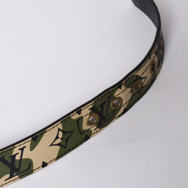 LOUIS VUITTON Belt Suntulle Monogram Moflage Takashi Murakami Size 90 M9646U Gold hardware Good Condition Used 4a001360