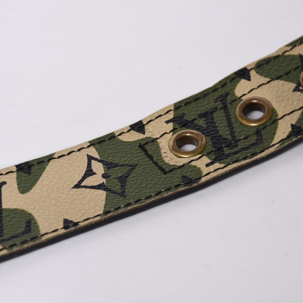 LOUIS VUITTON Belt Suntulle Monogram Moflage Takashi Murakami Size 90 M9646U Gold hardware Good Condition Used 4a001360