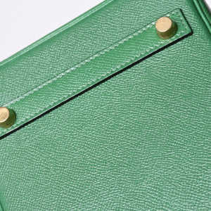 Very Good Condition HERMES BIRKIN 30 Handbag Couchevel Green GD Hardware 〇Z Stamp Made in 1996 Used 4a001355