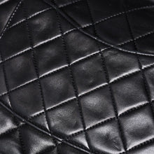 画像をギャラリービューアに読み込む, 極美品 CHANEL シャネル マトラッセ25 Wフラップ Wチェーンショルダーバッグ 4番台 ココマーク ラムスキン ブラック中古 4a001342
